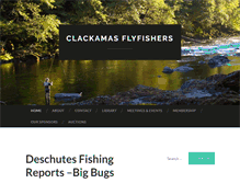 Tablet Screenshot of clackamasflyfishers.org